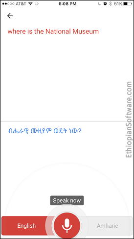 translate amharic to english google